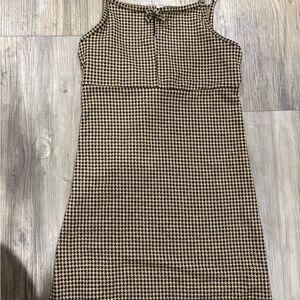 Carter's Black and Tan Houndstooth Dress